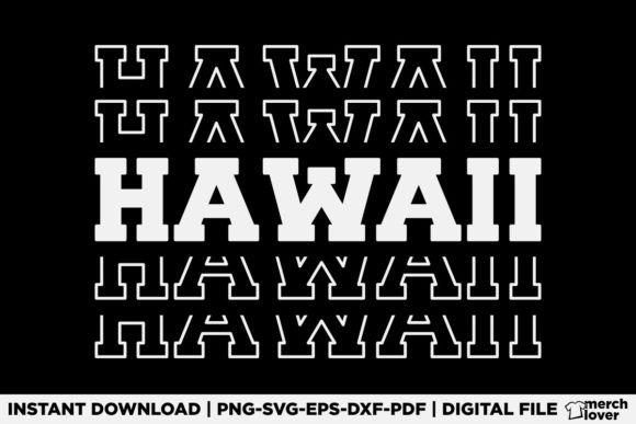 A Patriotic Hawaii T-Shirt Design for Commercial Use
