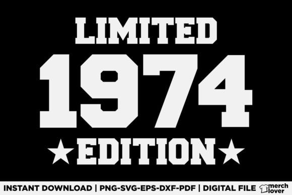 A Vintage 1974 Birthday T-Shirt Design as a Branding Asset