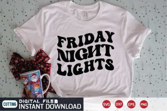 Friday Night Lights: A Versatile Graphic for T-Shirt Designs & Marketing