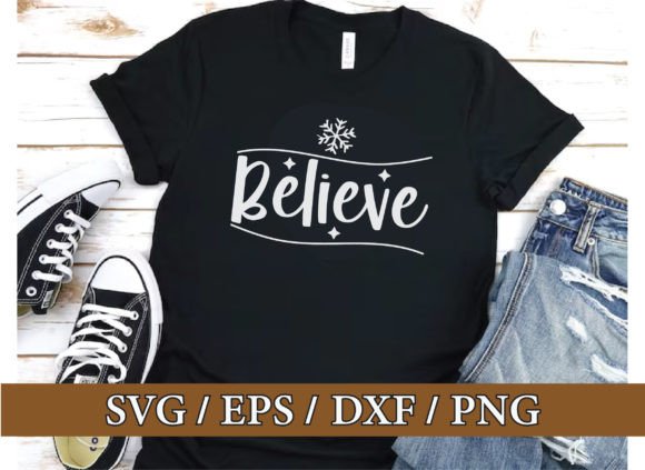 The Believe Christmas SVG Bundle for Brand Graphics & T-Shirt Designs