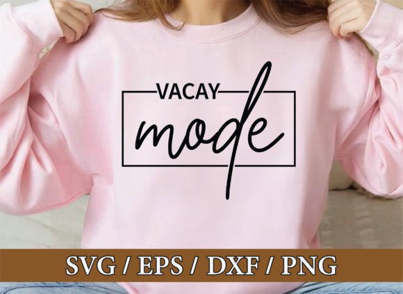 Vacay Mode SVG: A Summer Graphic Design Asset for Publishers